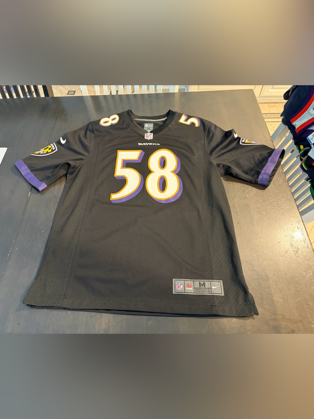 Nike Baltimore Ravens Elvis Dumervil NFL Football Jersey Size M